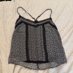 Floral Lace Trim Spaghetti Strap